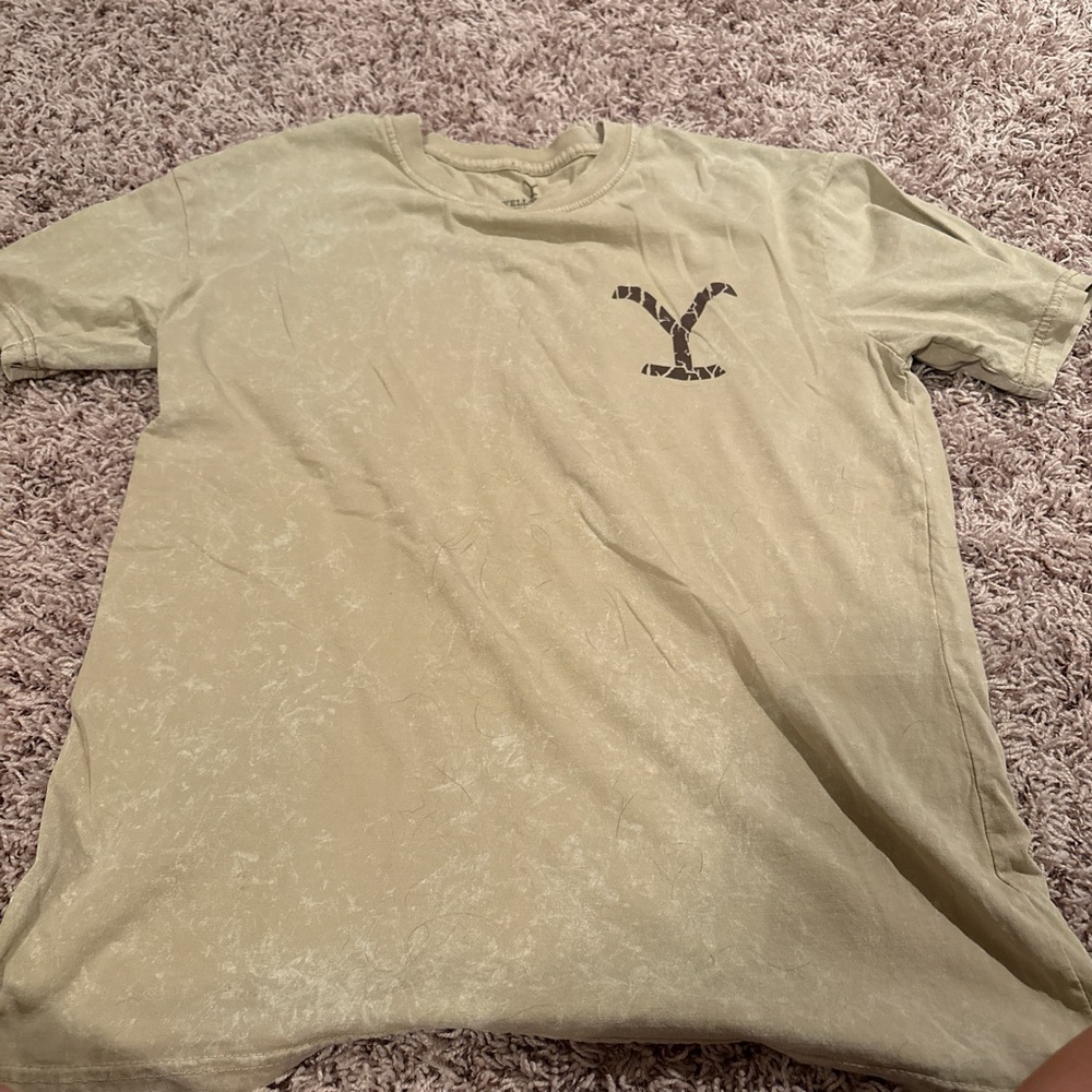 Men's Beige Graphic T-Shirt